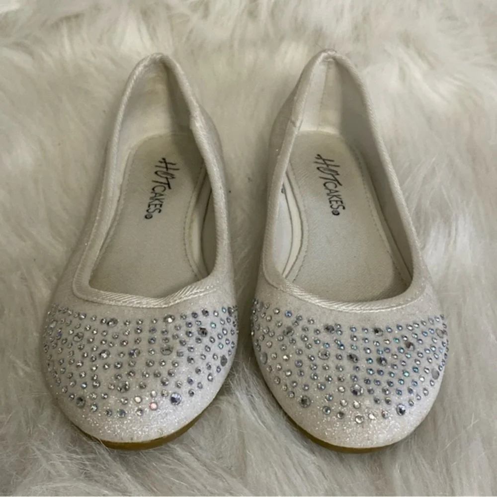 Hot Cakes Girls Size 12 Glitter Shoes Slip‎ On